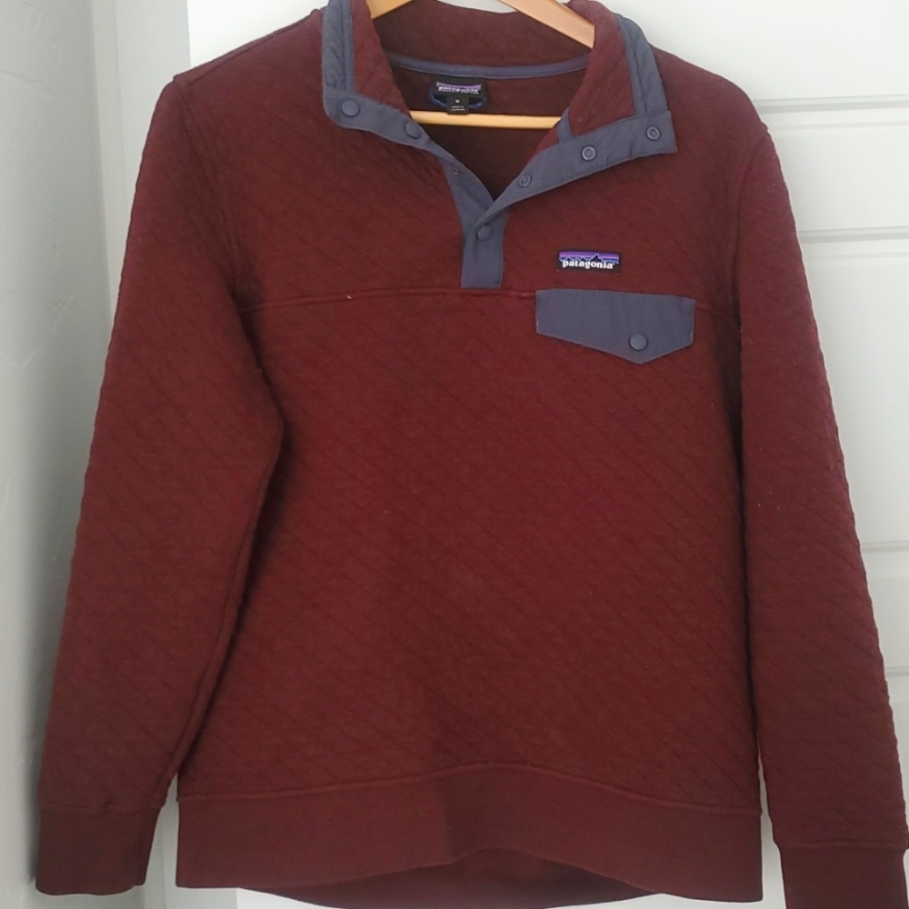 Patagonia snap t pullover quilted organic cotton size M - Picture 1 of 6